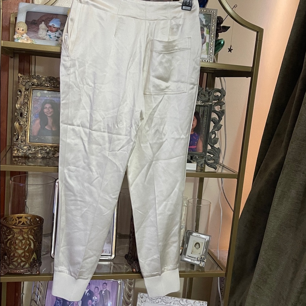 3.1 Phillip Lim Crepe Satin Jogger With Ghost Waistband Ivory size 0 - Picture 8 of 15